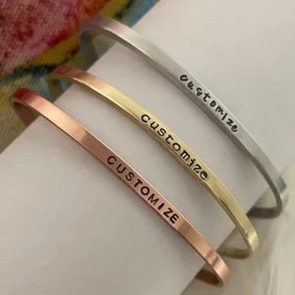 Custom Engraved Cuff Bracelet​